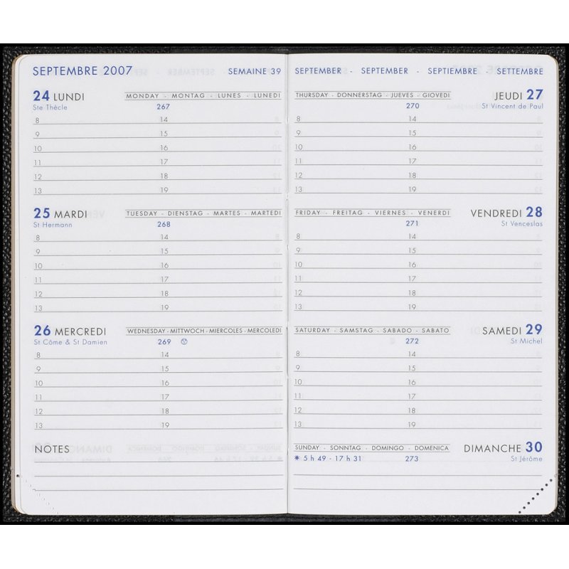 QUO VADIS agenda vulling 2026, spiraal binding, 80×100 mm
