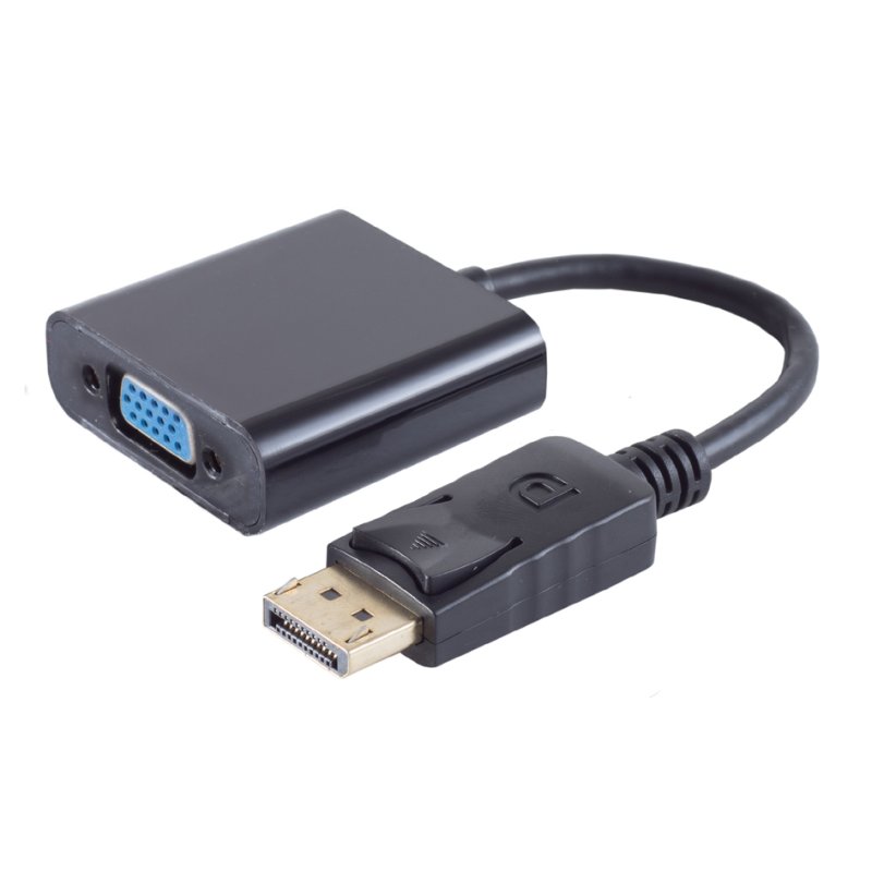 shiverpeaks Adaptateur DisplayPort vers VGA, noir, DisplayPort 1.1