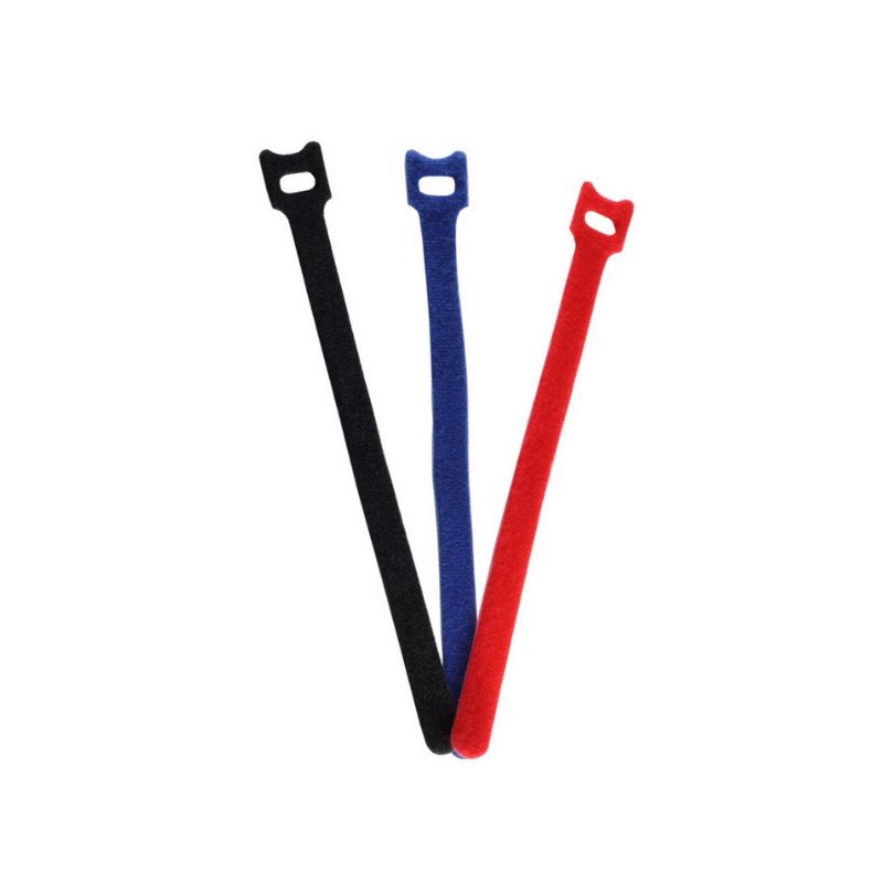 shiverpeaks klittenband kabelbinders, 200×11 mm, gekleurd, 12 stuks