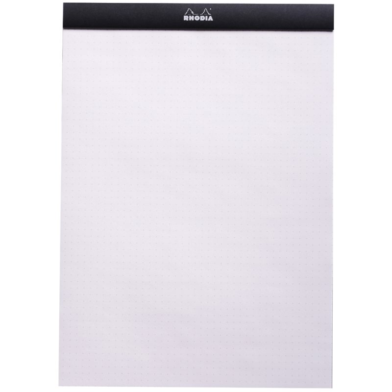 RHODIA bloc-notes dotPad A4, pointillé, noir, 80 feuilles
