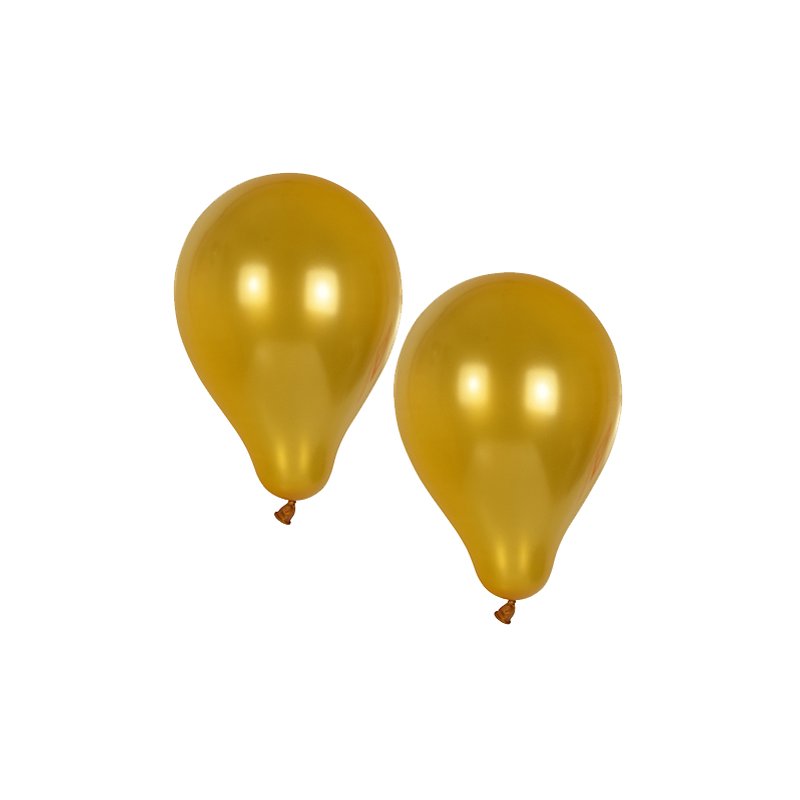 PAPSTAR ballons métallisé or, 250 mm diamètre, 10 pièces