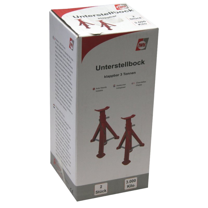 IWH support set, load capacity 3000 kg, red, 2 pieces