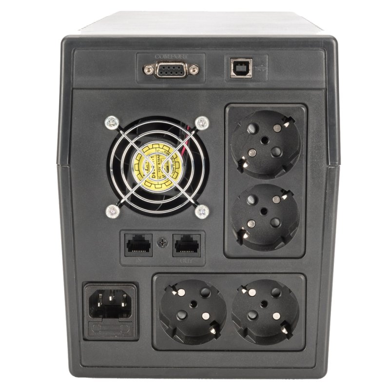 DIGITUS line-interactive uninterruptible power supply, 1500 VA, 900 W, LCD display