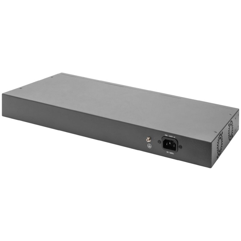 DIGITUS Gigabit switch 19 inch, beheerd, 24 poorten, 2 uplinks