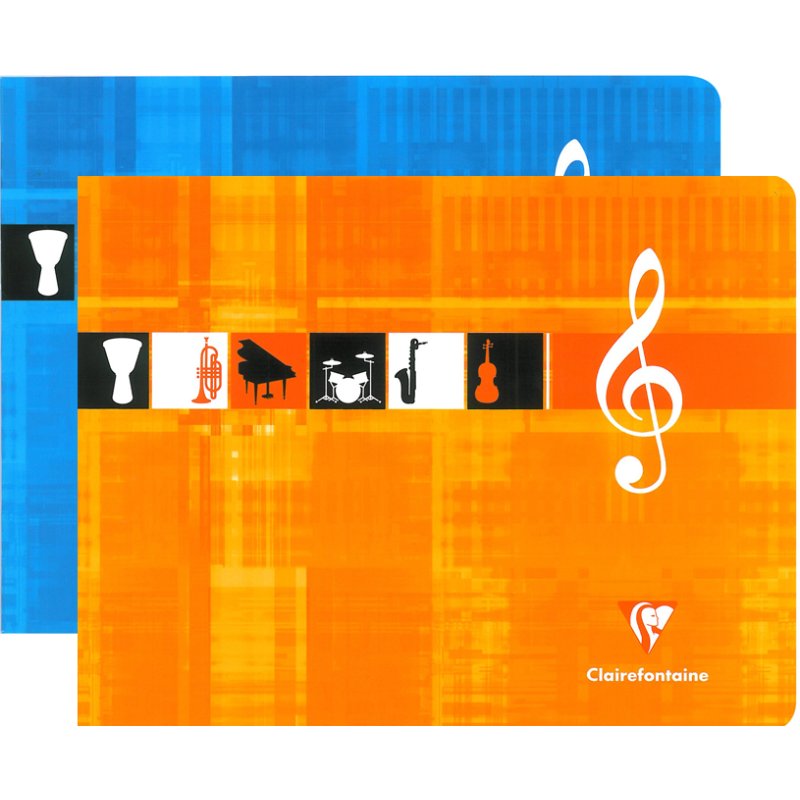 Clairefontaine music exercise book, 48 pages, 6 staves