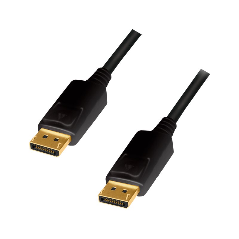 LogiLink DisplayPort cable, black, 5 metres, standard 1.2