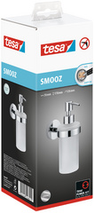 tesa zeepzeefdispenser SMOOZ, satijnglasdesign, 200 ml, herbruikbaar