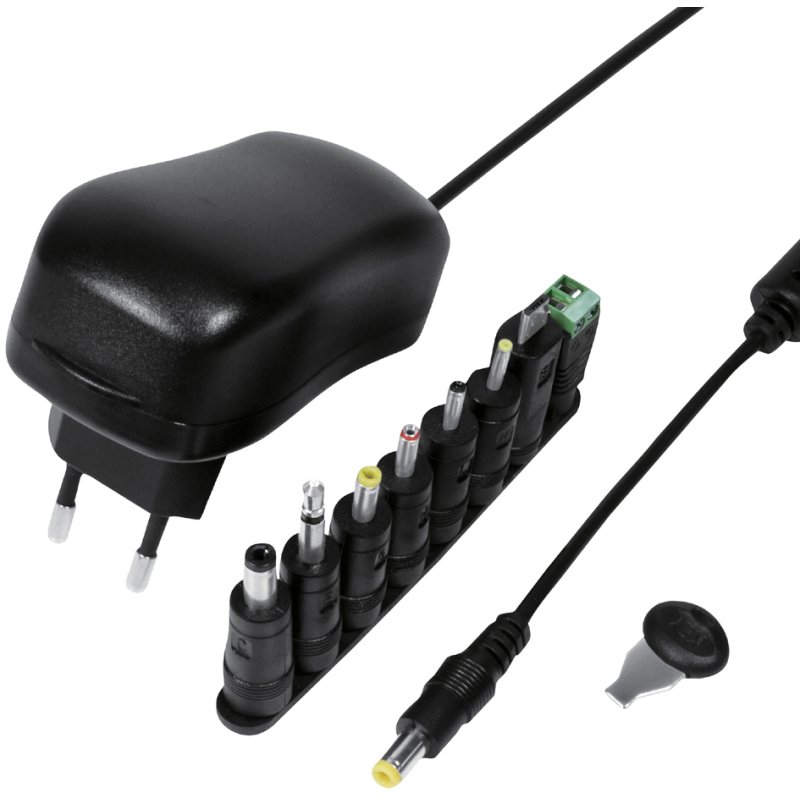 LogiLink adaptateur universel, 12 watts, 3-12 volts, noir