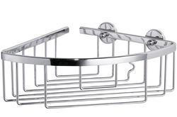 tesa douchekorf ALUXX L, aluminium verchroomd, vierkant, 450×125×92 mm