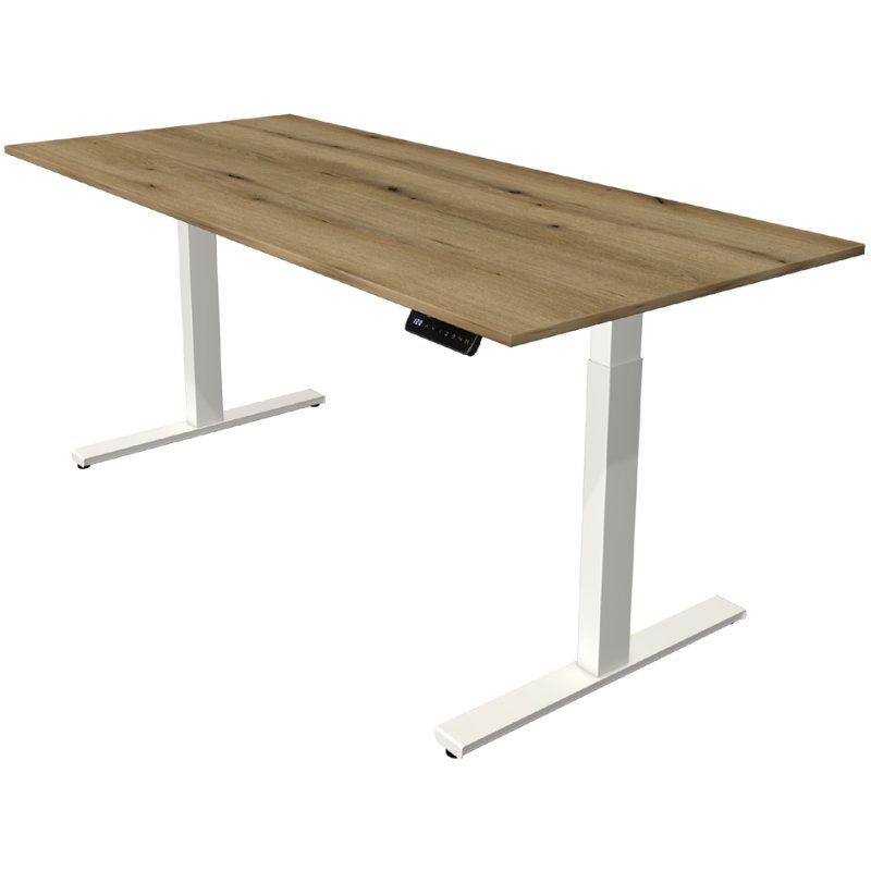 Kerkmann bureau assis-debout Move 3, réglage électrique, 180×80 cm, gris clair