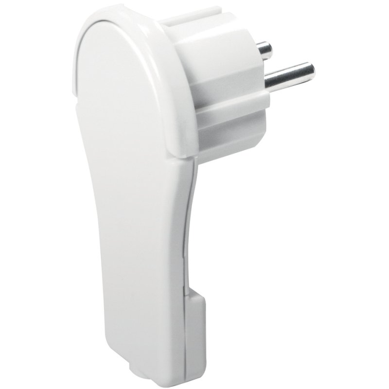 LogiLink flat plug for self-assembly, white, CEE 7/7, 250V/16A