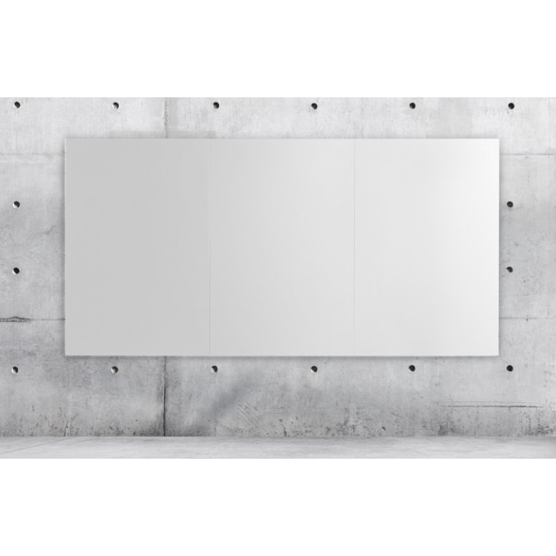 Bi-Office tegelwandbord, wit, 1480×980 mm, randloos, magnetisch