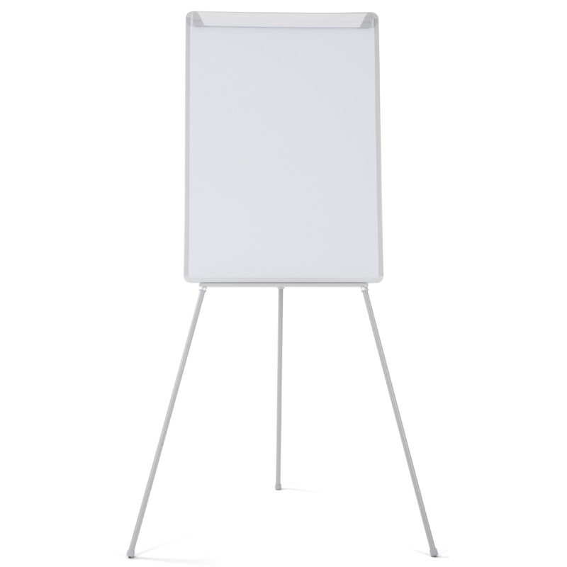 Bi-Office tableau de conférence trépied, surface mélamine, 700×1000 mm, gris
