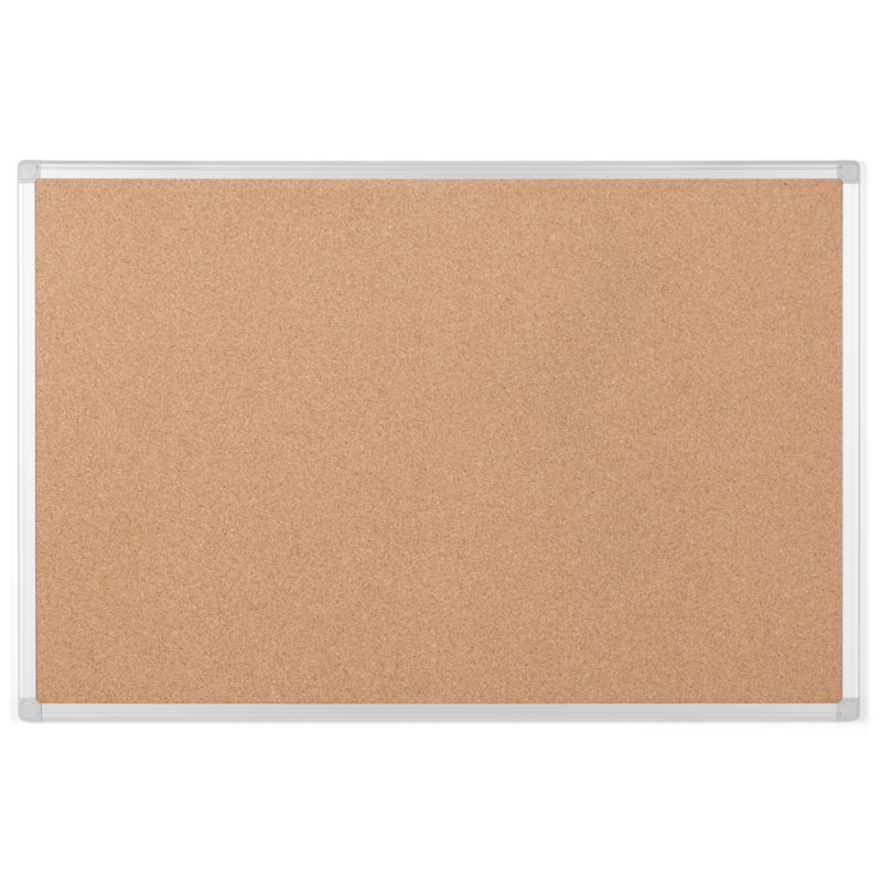 Bi-Office tableau liège Earth, cadre aluminium, 90×60 cm