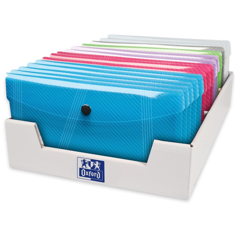Oxford chemise de documents HAWAI, DIN long, fermeture par boutons pression, 30 pièces