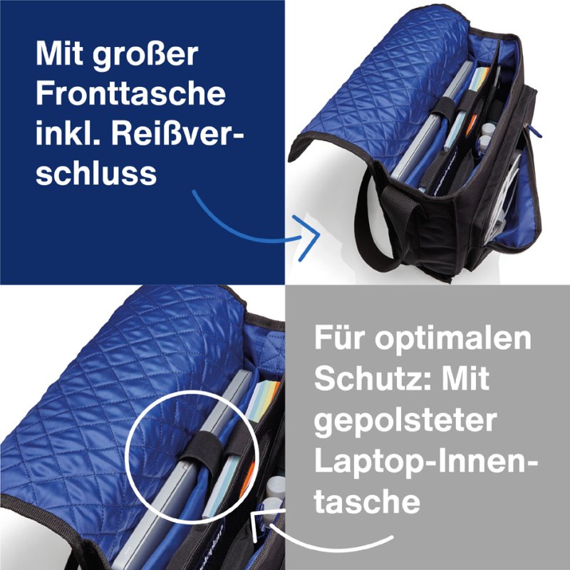 magnetoplan Sac de modérateur Messenger, complètement rempli, pour équipes jusqu'à 8 personnes