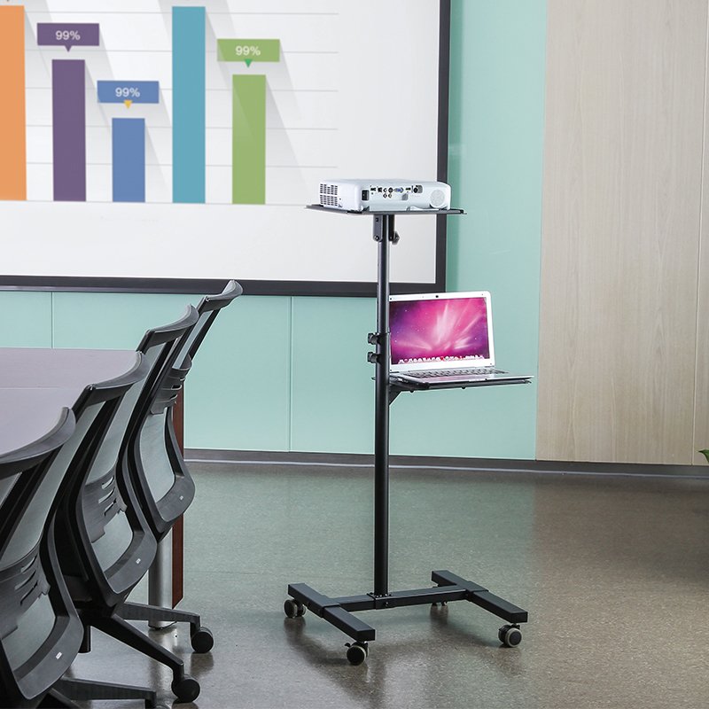 LogiLink multimedia projector trolley, steel, dual height adjustment, anthracite
