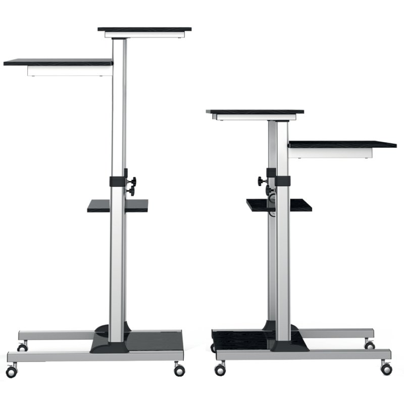LogiLink bureau-/table haute, réglable 938-1378 mm, anthracite