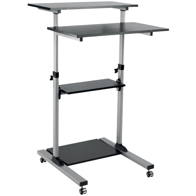 LogiLink bureau-/table haute, réglable 938-1378 mm, anthracite