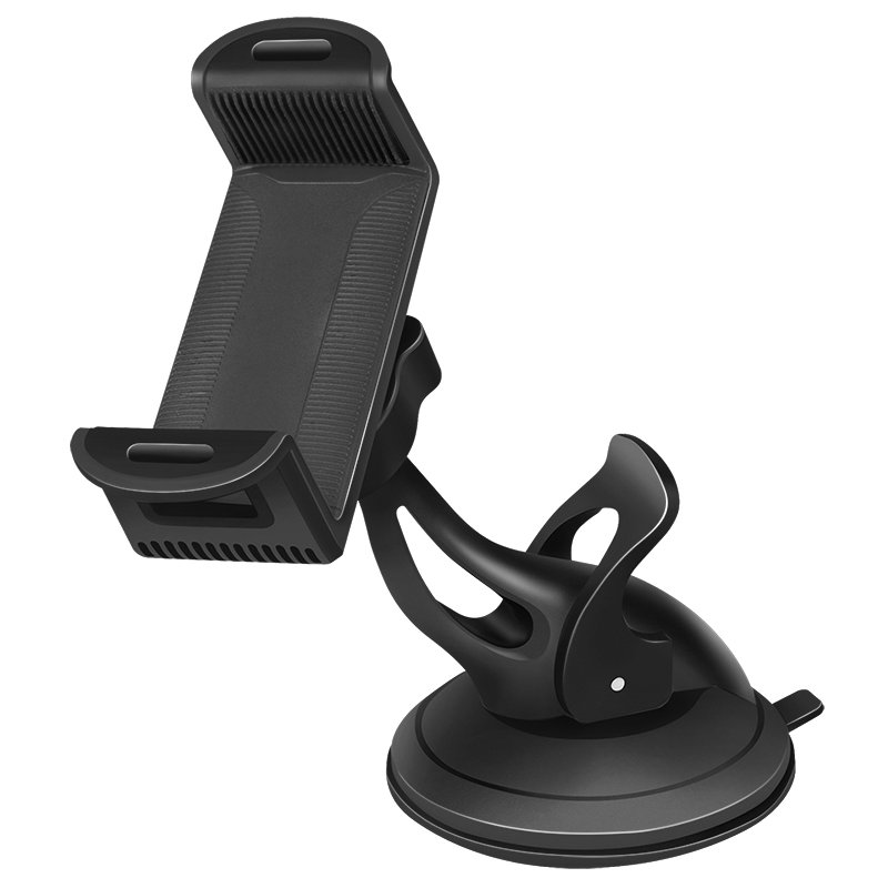 LogiLink smartphone holder car, black, windscreen mounting, gel suction cup, 360° rotatable