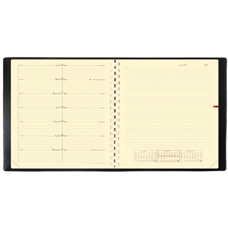 QUO VADIS agenda NOTE 16 S Prestige 2027, 160 x 160 mm, zwart