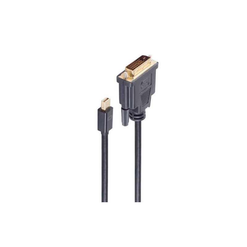 shiverpeaks Mini DisplayPort naar DVI-D kabel, 1 meter, zwart