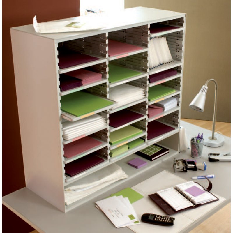 PAPERFLOW étagères, gris, 255 × 316 mm, set de 5
