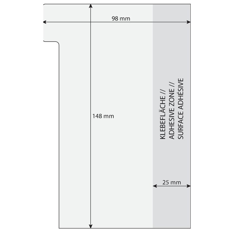 Sigel Tab Marker Notes bloc-notes adhésifs, 100×148 mm, jaune/rose/vert, 42 feuilles