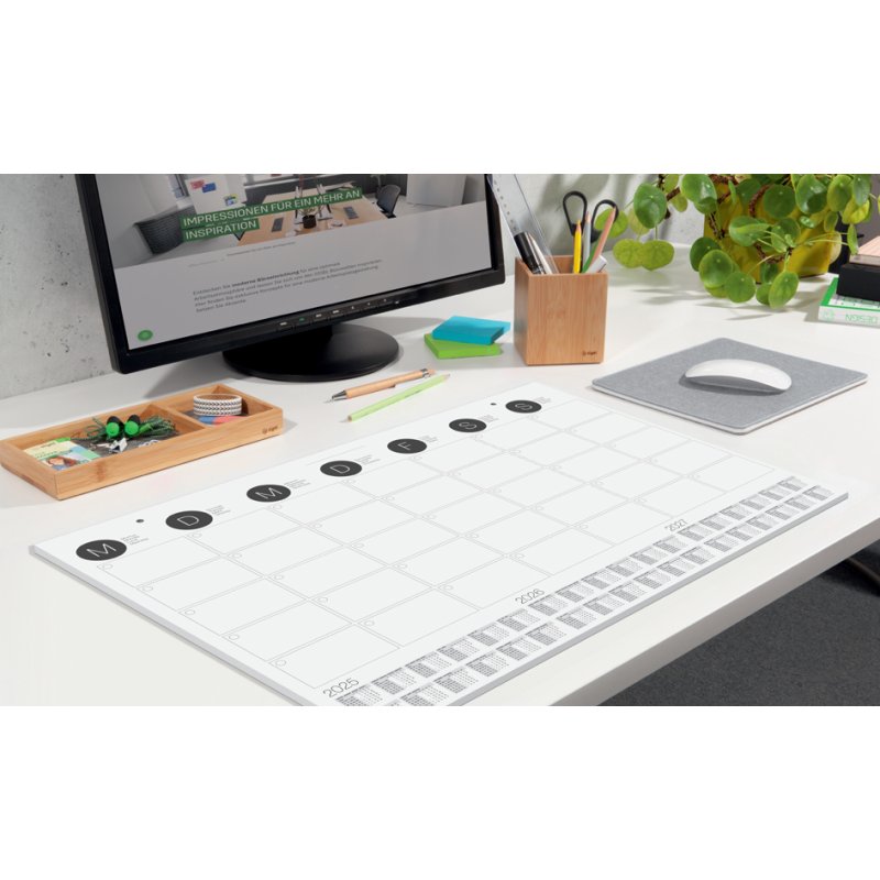 Sigel Sous-main, noir-blanc, 595×410 mm, 12 feuilles
