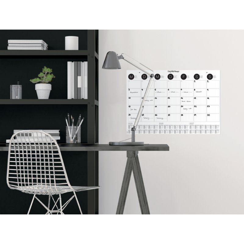 Sigel Sous-main, noir-blanc, 595×410 mm, 12 feuilles