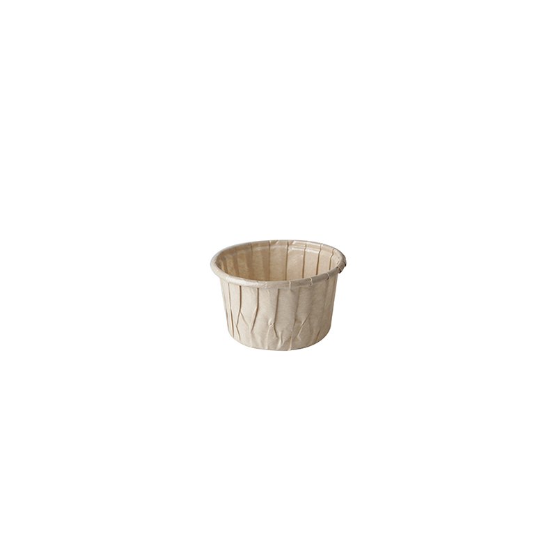 PAPSTAR moules de cuisson ronds cellulose, marron, 105 ml, 50 pièces