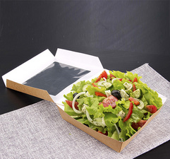 PAPSTAR delicatessenbox vierkant, 1500 ml, bruin, 25 stuks