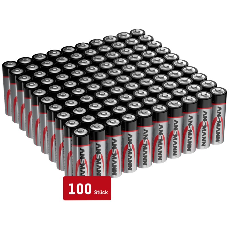 ANSMANN alkalinebatterijen AA, 1,5 V, 2.700 mAh, 100 stuks