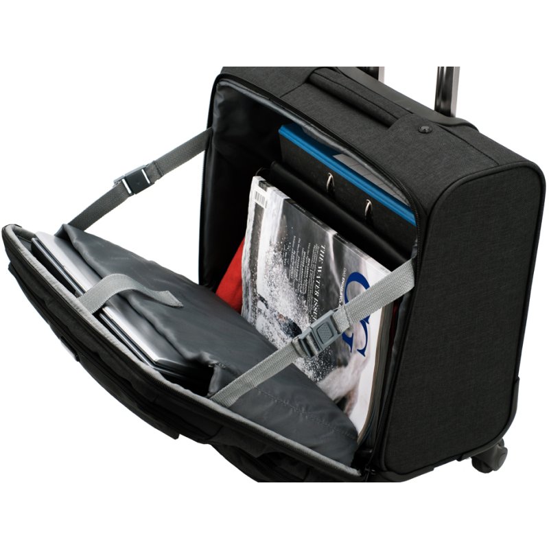 LiGHTPAK serviette RONNEY, polyester, anthracite, 445×245×440 mm