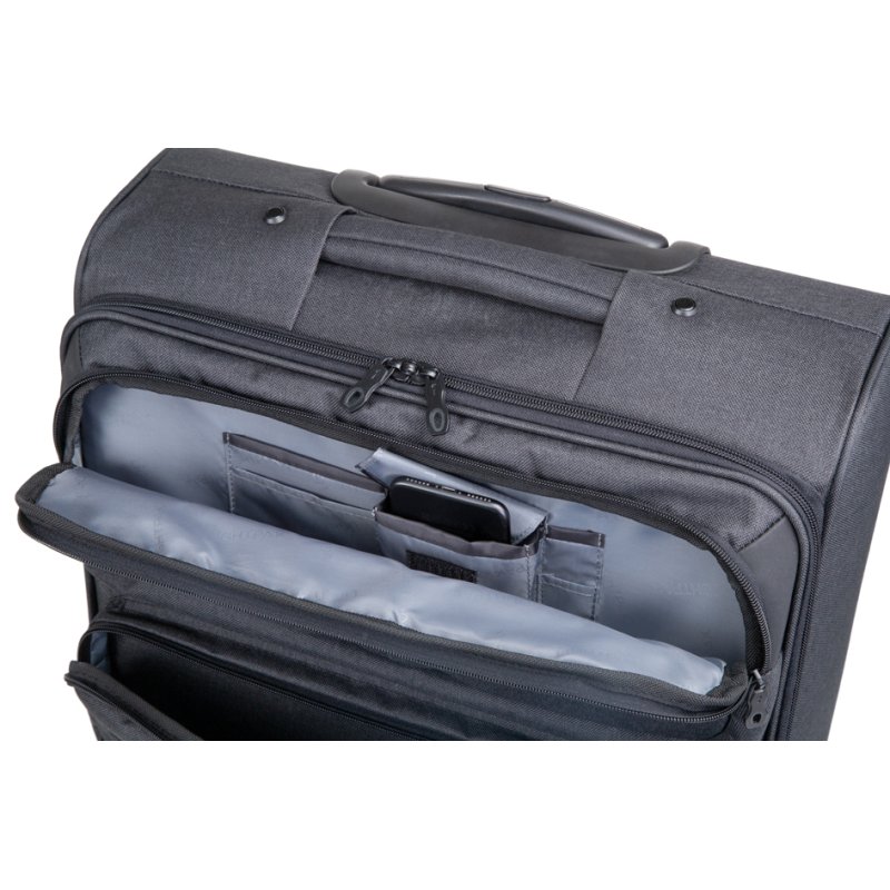 LiGHTPAK serviette RONNEY, polyester, anthracite, 445×245×440 mm