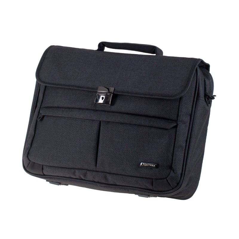 LiGHTPAK serviette polyester, anthracite, compartiment laptop, 340×120×430 mm