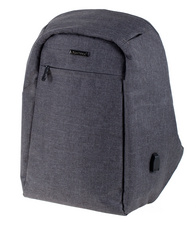 LiGHTPAK rugzak SAFEPAK, USB-oplaadpoort, antraciet, 31×15×45 cm