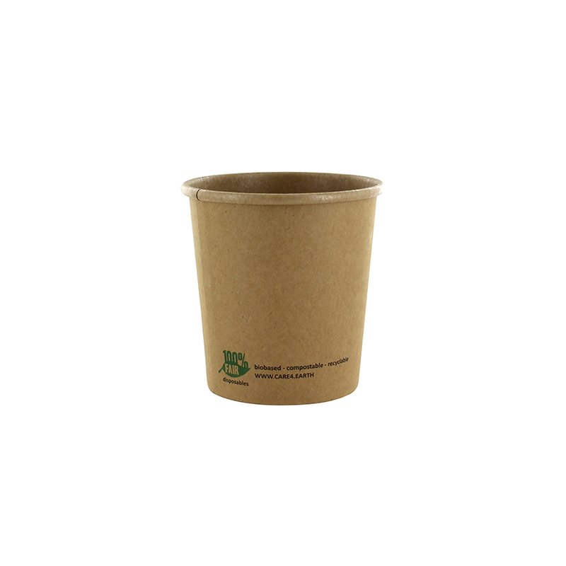 PAPSTAR couvercle pour gobelet soupe rond, brun, 98 mm, 25 pièces