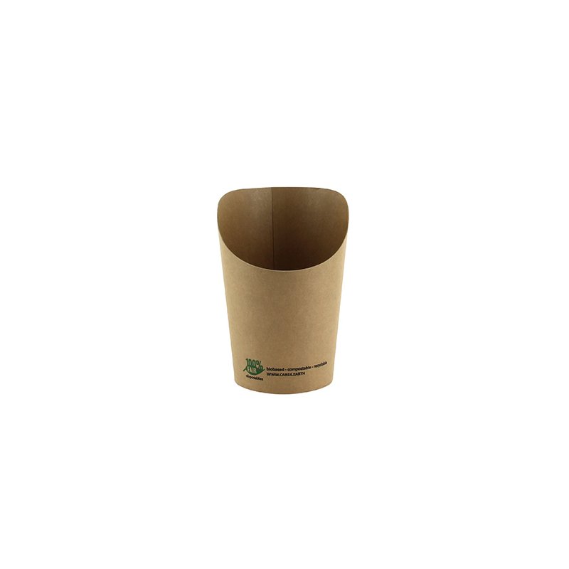 PAPSTAR Wrap-Cup, bruin, biologisch afbreekbaar, 50 stuks
