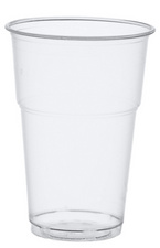 PAPSTAR bioplastic drinkbeker Pure, 0,25 liter, komposteerbaar, 25 stuks