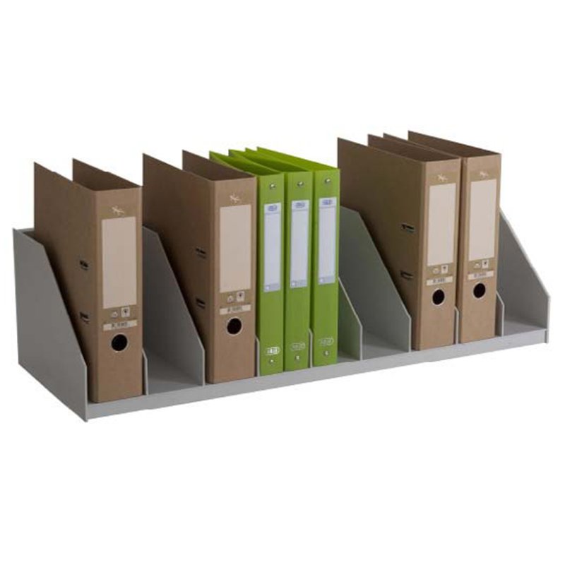 PAPERFLOW documentensorteerbak, 10 vakken, vaste indeling, grijs
