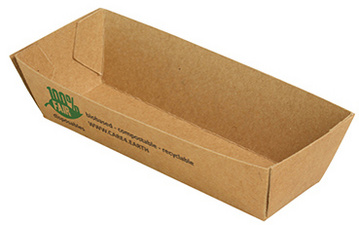 PAPSTAR snackbakjes pure, 90×70×35 mm, biologisch afbreekbaar, 80 stuks