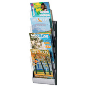 PAPERFLOW wandbrochurehouder Integraal, A4, aluminium-kleurig, combineerbaar