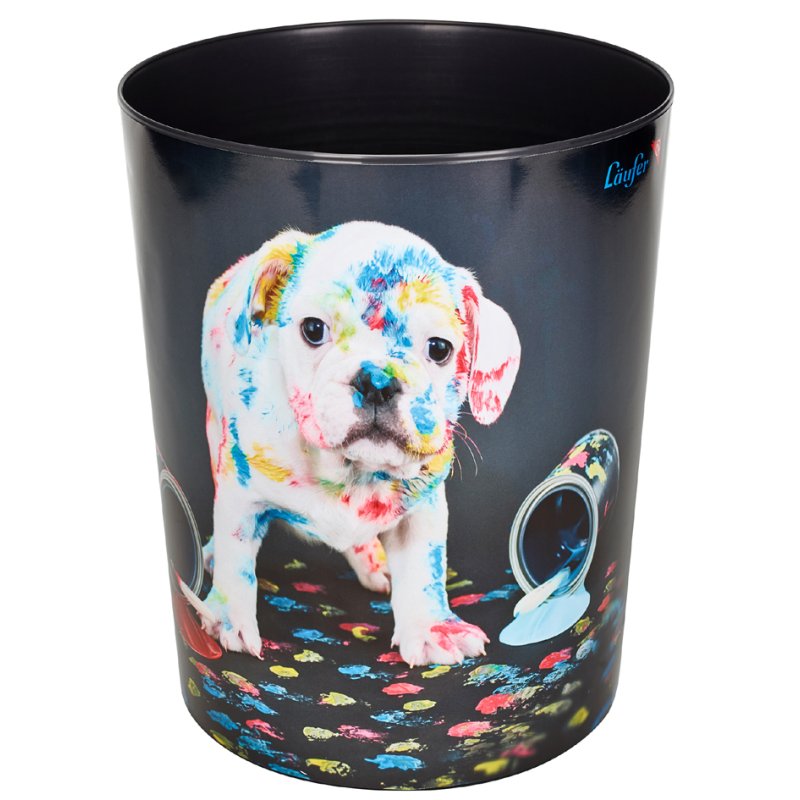 Läufer waste bin dog design, 13 litres