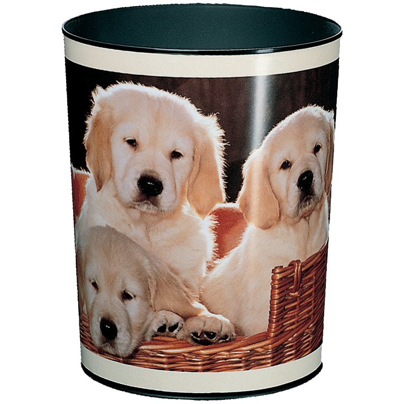 Läufer Corbeille à papier motif chien, 13 litres, PP