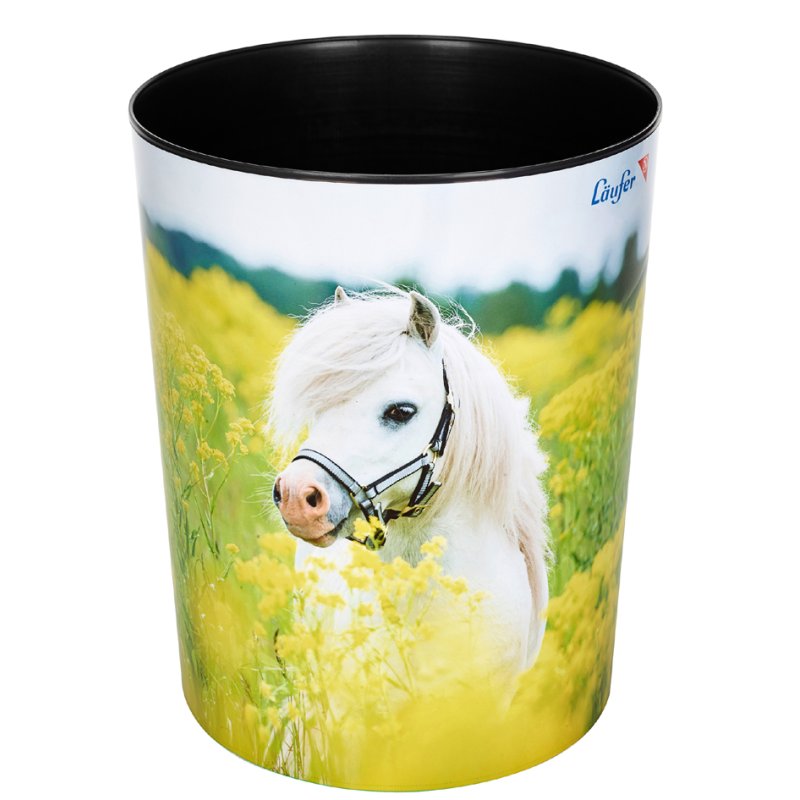 Läufer waste bin horse rapeseed field, 13 litres, PP