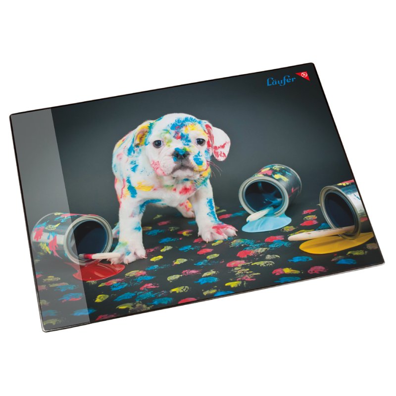 Läufer Sous-main Chien coloré, 400×530 mm, plastique