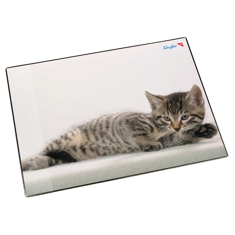 Läufer Sous-main motif chat gris, 40×53 cm