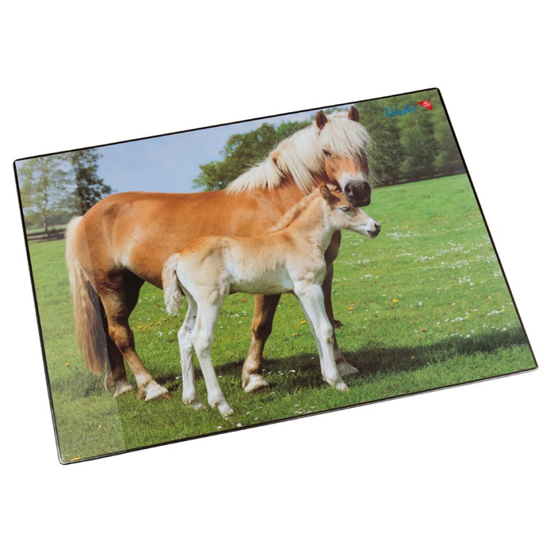 Läufer Bureauonderlegger paard en veulen, 400×530 mm, antislip