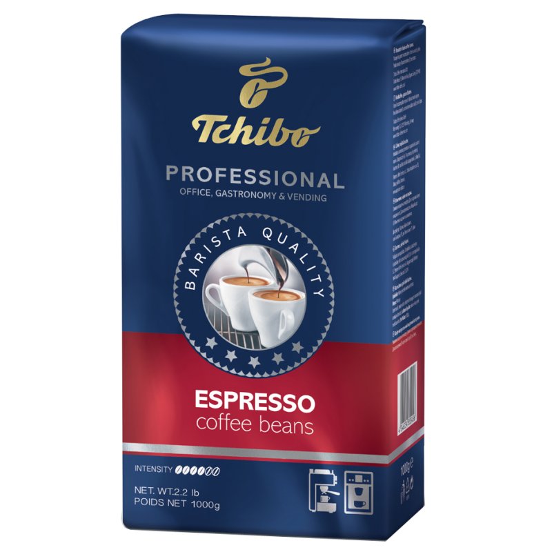 Tchibo Professional Espresso coffee beans, whole beans, dark branding, 1000 g